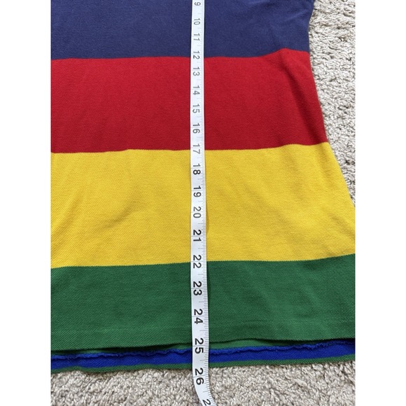 Polo Ralph Lauren Boys Multicolor Colorblock Shirt Pony Retro Rainbow L 14/16 - Picture 6 of 6